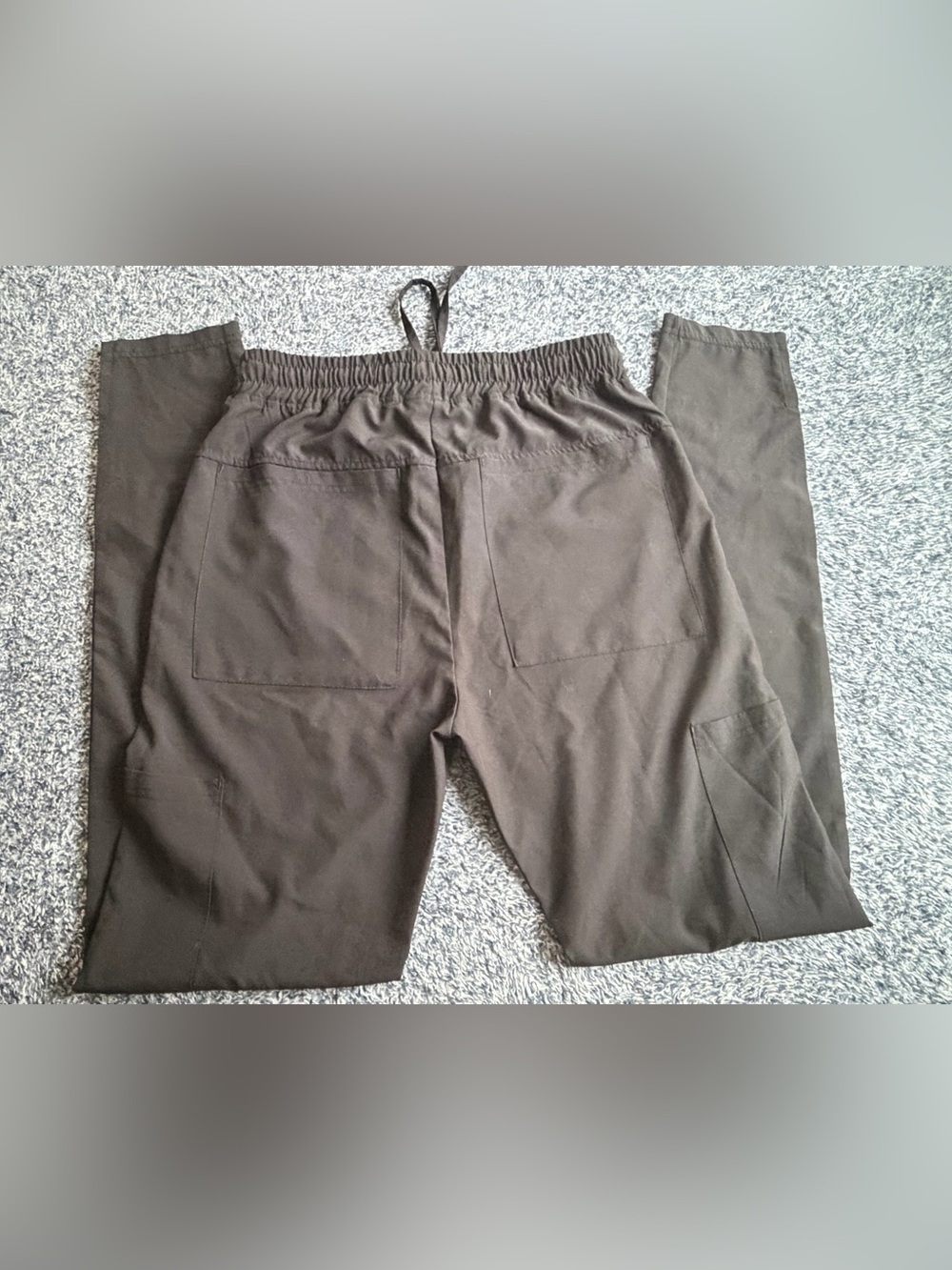 Women's Black Drawstring Cargo Crop Pants - Picture 11 of 12
